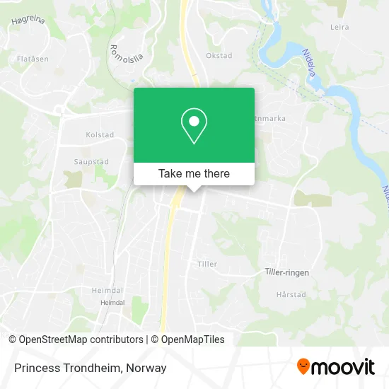 Princess Trondheim map