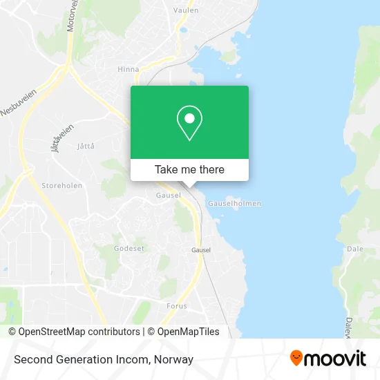 Second Generation Incom map