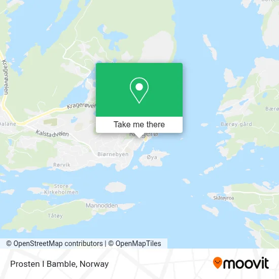 Prosten I Bamble map
