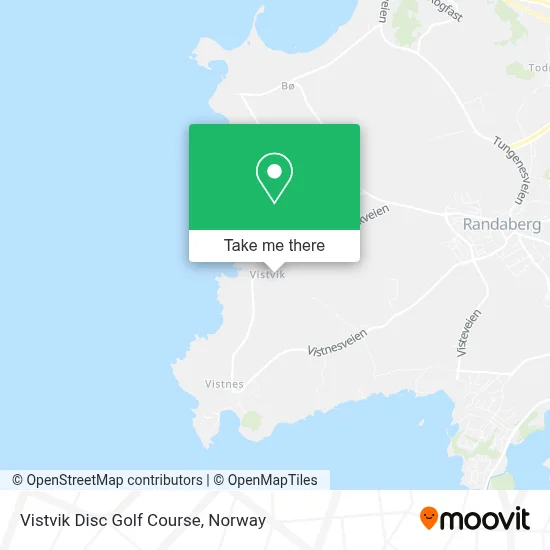 Vistvik Disc Golf Course map