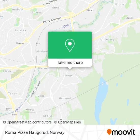 Roma Pizza Haugerud map