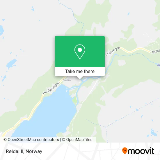 Røldal Il map