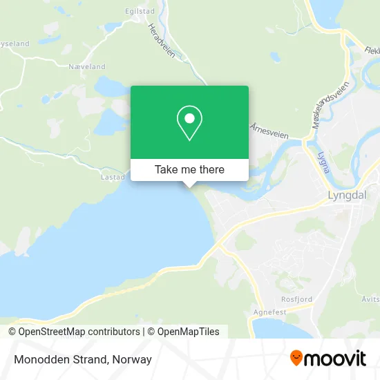 Monodden Strand map