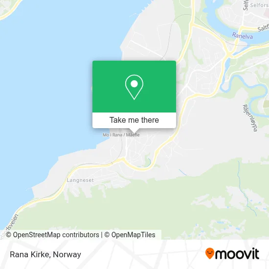 Rana Kirke map