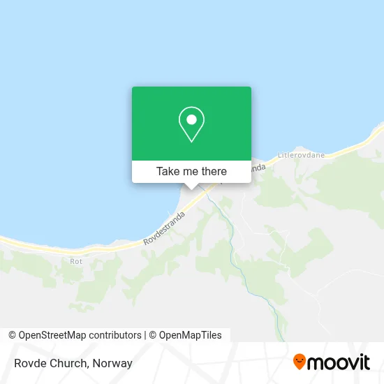 Rovde Church map