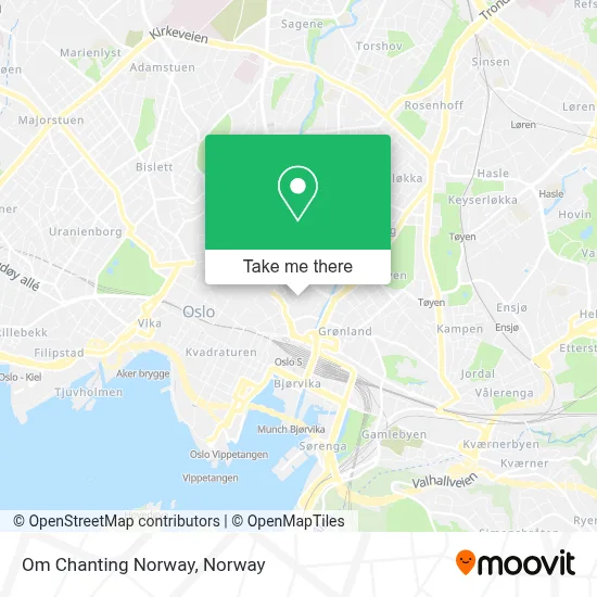Om Chanting Norway map