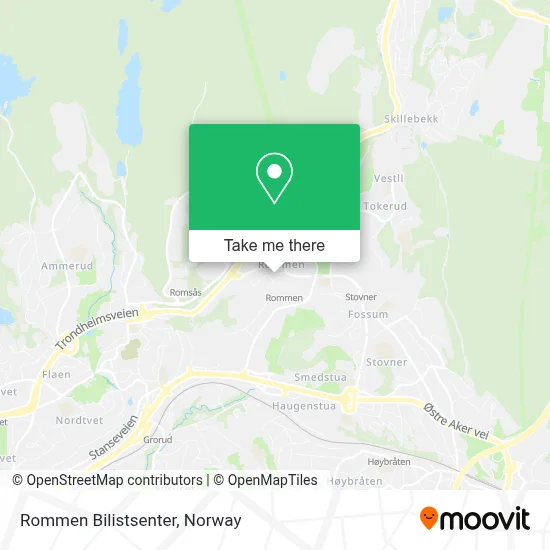 Rommen Bilistsenter map