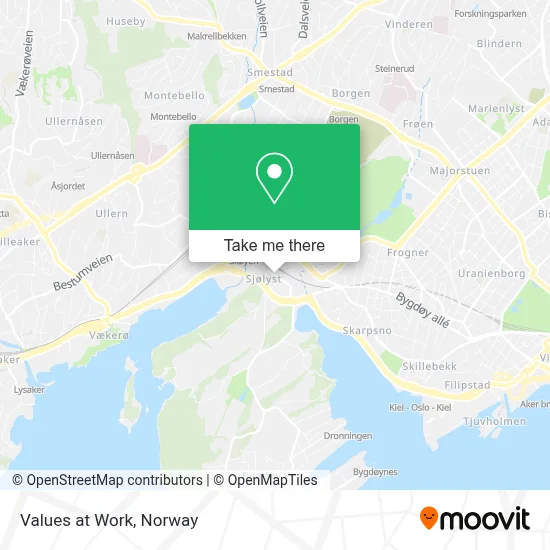 Values at Work map