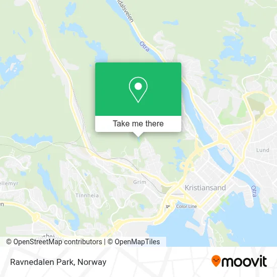 Ravnedalen Park map