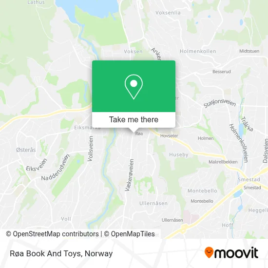 Røa Book And Toys map