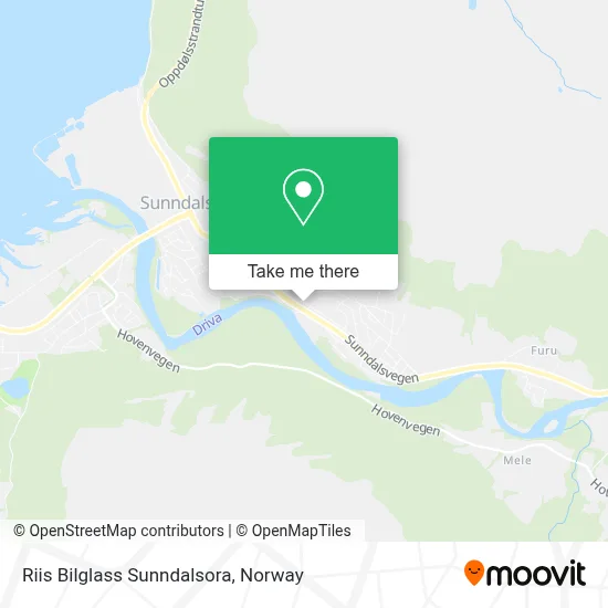 Riis Bilglass Sunndalsora map