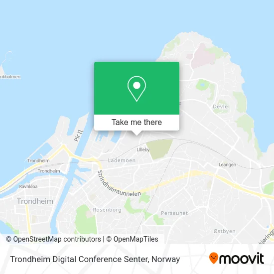Trondheim Digital Conference Senter map