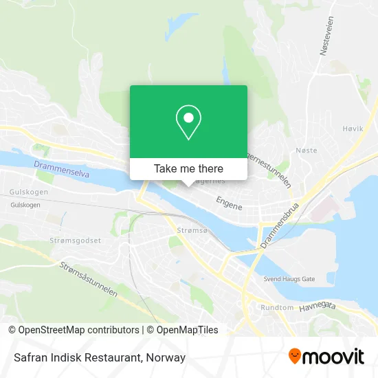 Safran Indisk Restaurant map