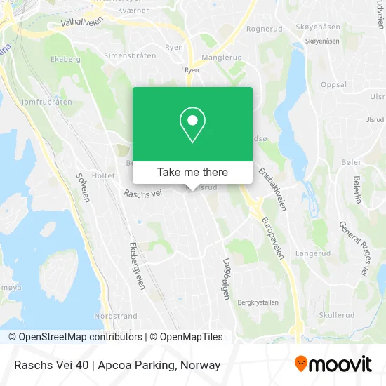 Raschs Vei 40 | Apcoa Parking map