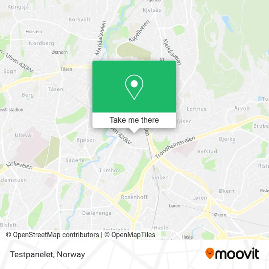 Testpanelet map