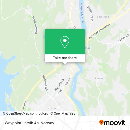 Waypoint Larvik As map