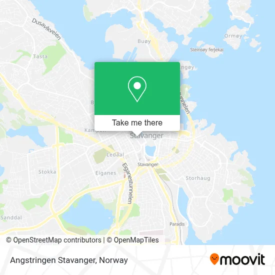 Angstringen Stavanger map