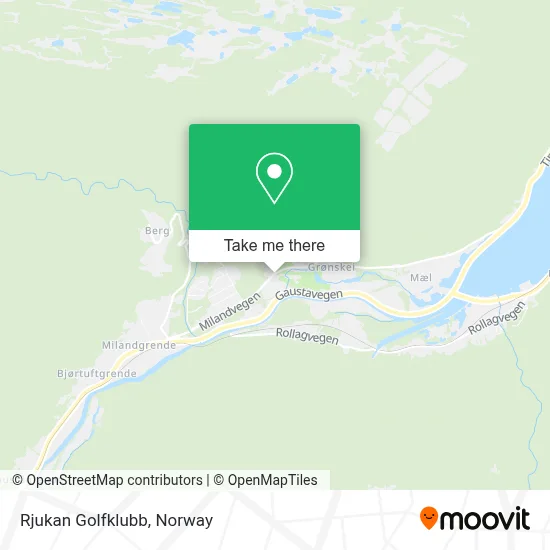 Rjukan Golfklubb map