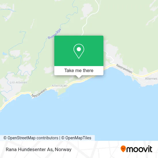 Rana Hundesenter As map