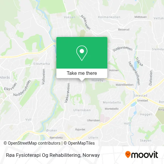 Røa Fysioterapi Og Rehabilitering map