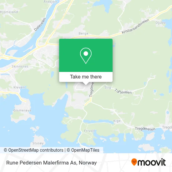 Rune Pedersen Malerfirma As map