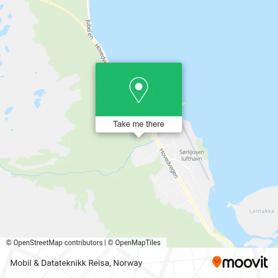 Mobil & Datateknikk Reisa map