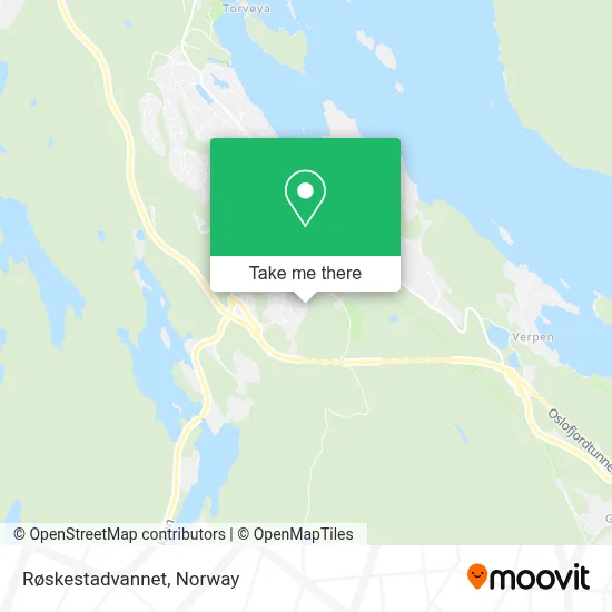 Røskestadvannet map