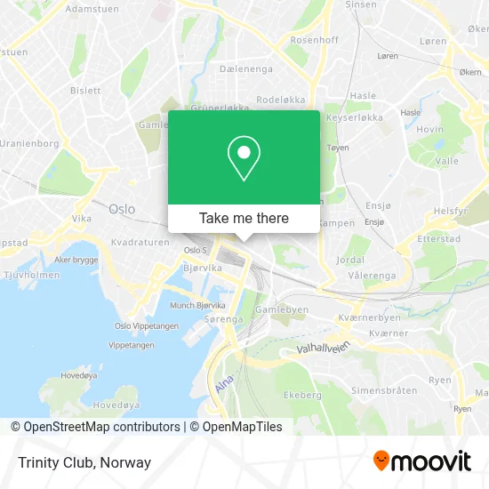 Trinity Club map
