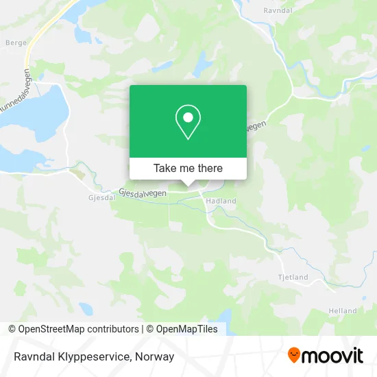 Ravndal Klyppeservice map