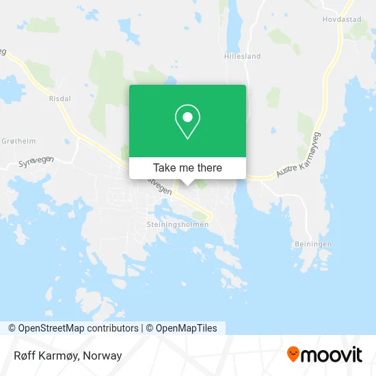Røff Karmøy map