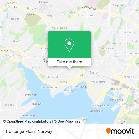 Trolltunga Floss map