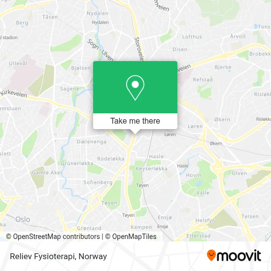 Reliev Fysioterapi map