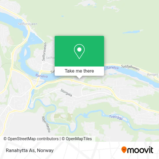 Ranahytta As map