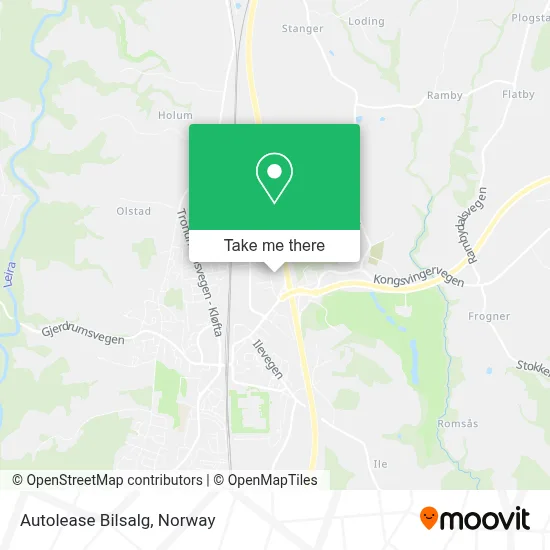 Autolease Bilsalg map