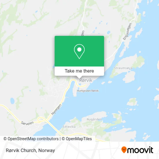 Rørvik Church map