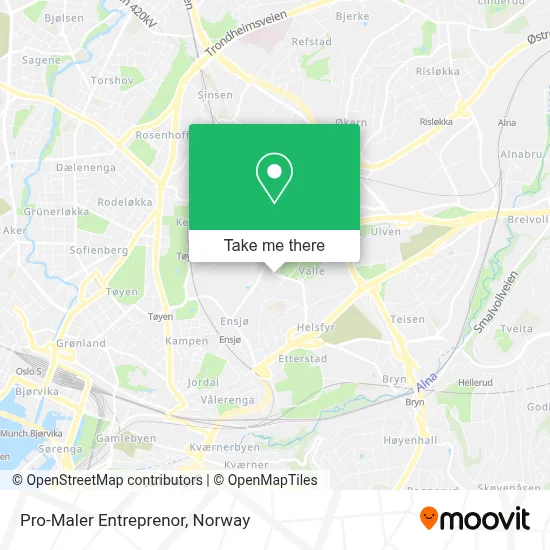 Pro-Maler Entreprenor map