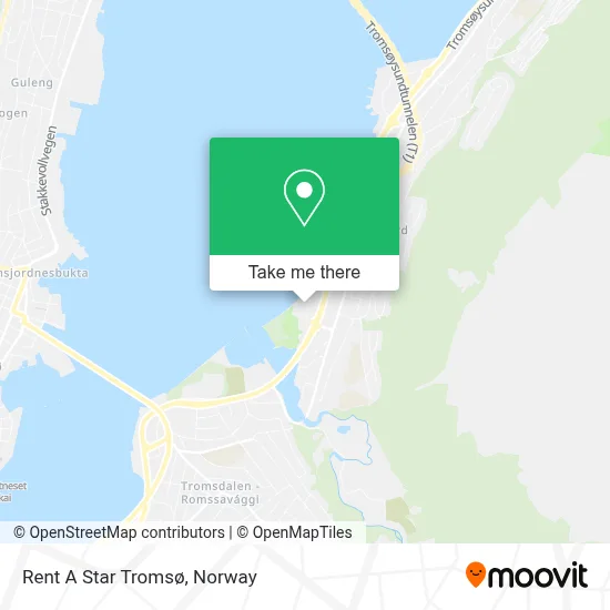 Rent A Star Tromsø map