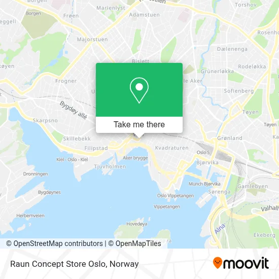 Raun Concept Store Oslo map