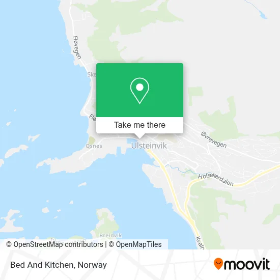 Bed And Kitchen map
