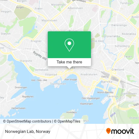 Norwegian Lab map