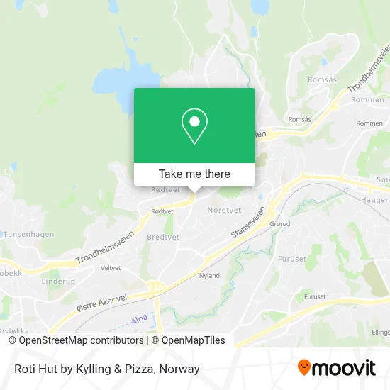 Roti Hut by Kylling & Pizza map
