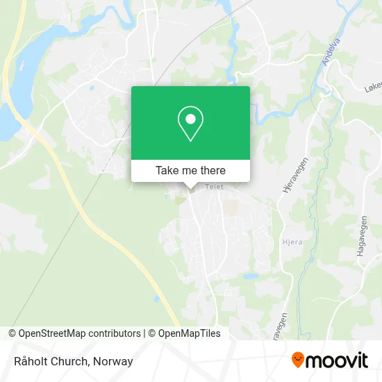 Råholt Church map