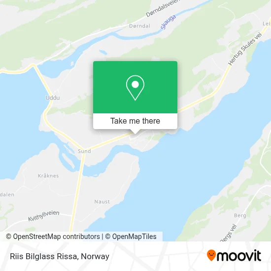 Riis Bilglass Rissa map