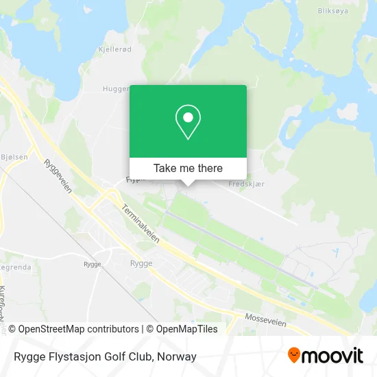 Rygge Flystasjon Golf Club map