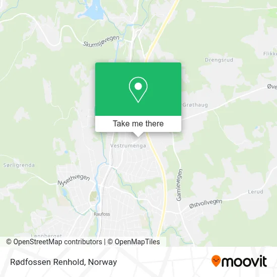 Rødfossen Renhold map