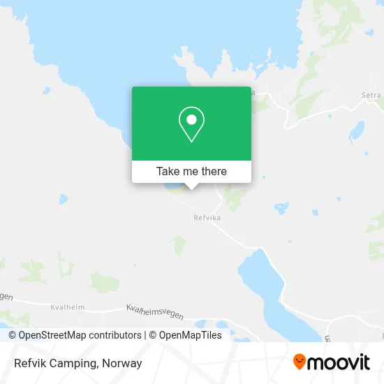 Refvik Camping map