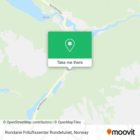 Rondane Friluftssenter Rondetunet map