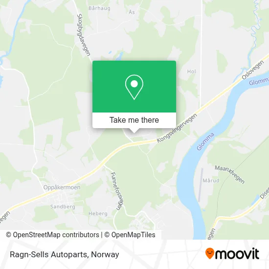 Ragn-Sells Autoparts map