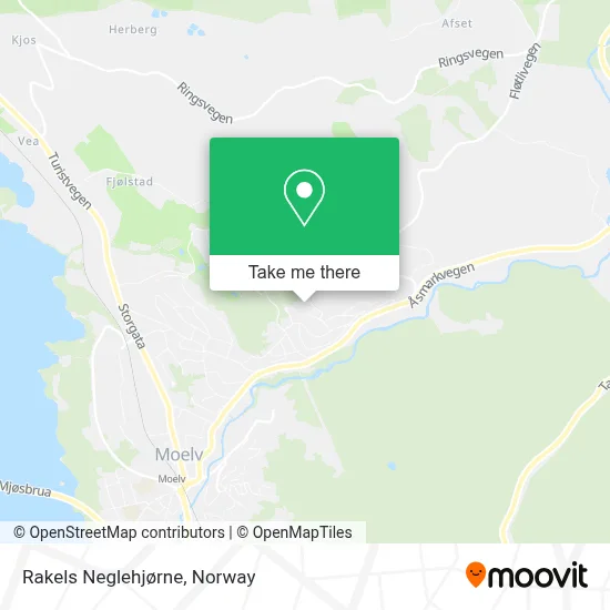 Rakels Neglehjørne map