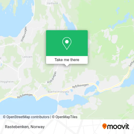 Rastebenken map